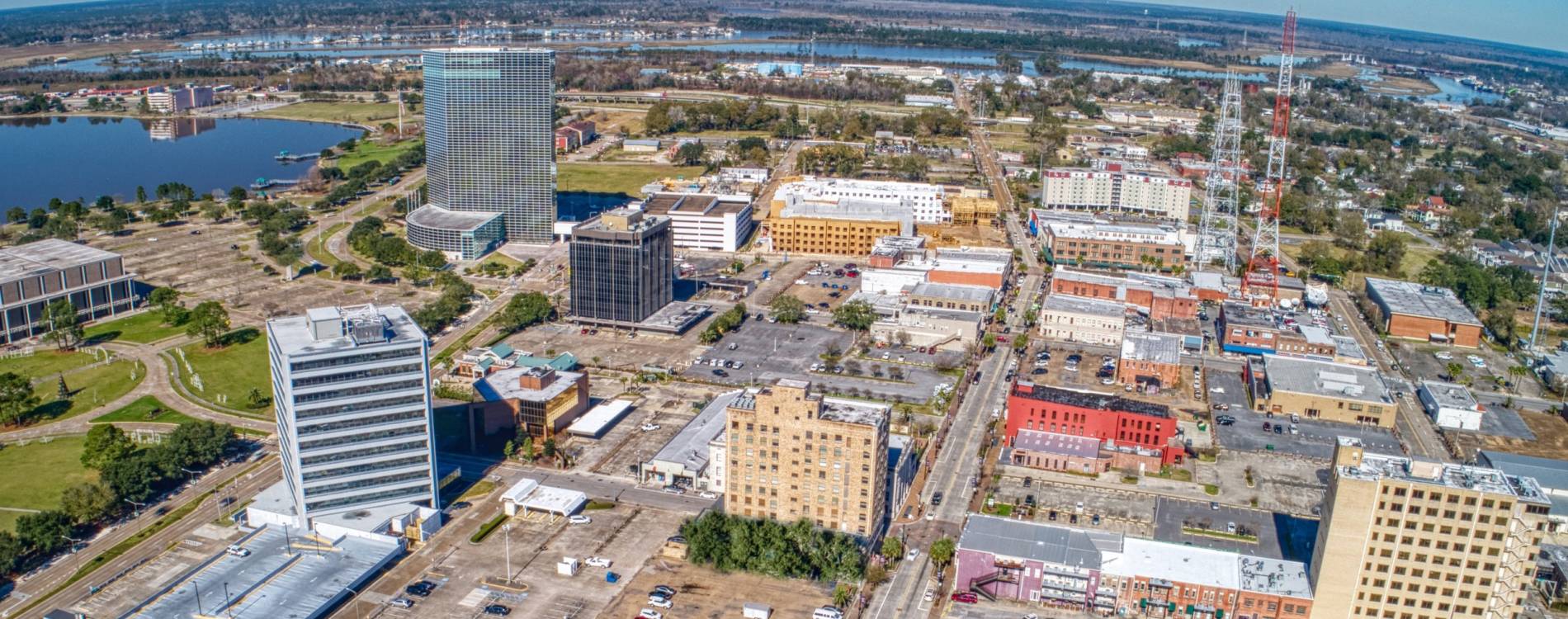 Lake Charles skyline