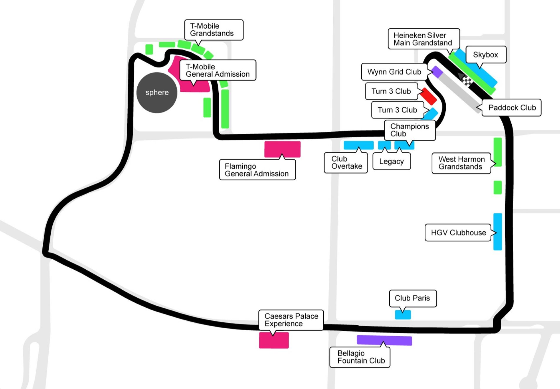 Las Vegas Strip Circuit Map