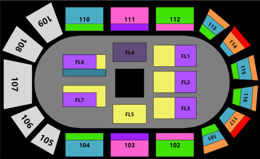 LECOM Event Center Map