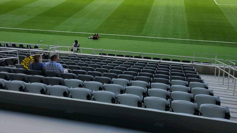 Ledge Club seating is located just above the 100 level