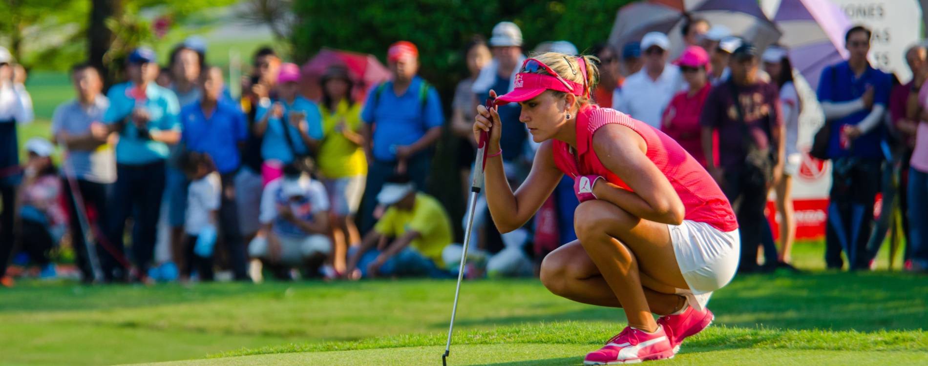 Lexi Thompson playing at an LPGA Tour event