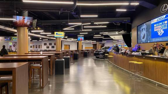 Lexus Lounge interior at Bridgestone Arena