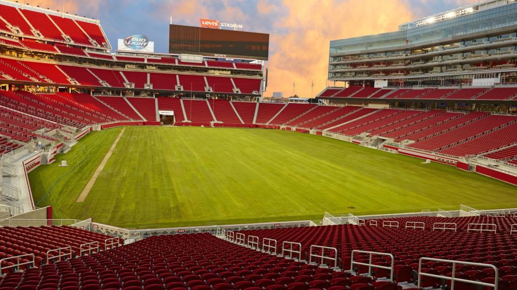 Like all NFL venues, Levi's Stadium in San Francisco has numerous seating levels for fans to negotiate