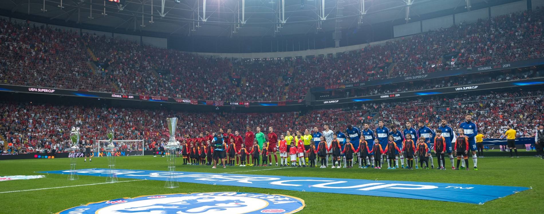 Liverpool and Chelsea contest the UEFA Super Cup