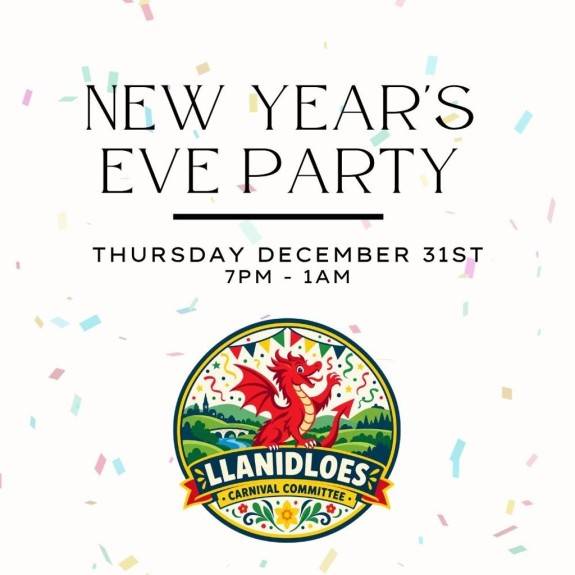 Llanidloes New Years Eve Party