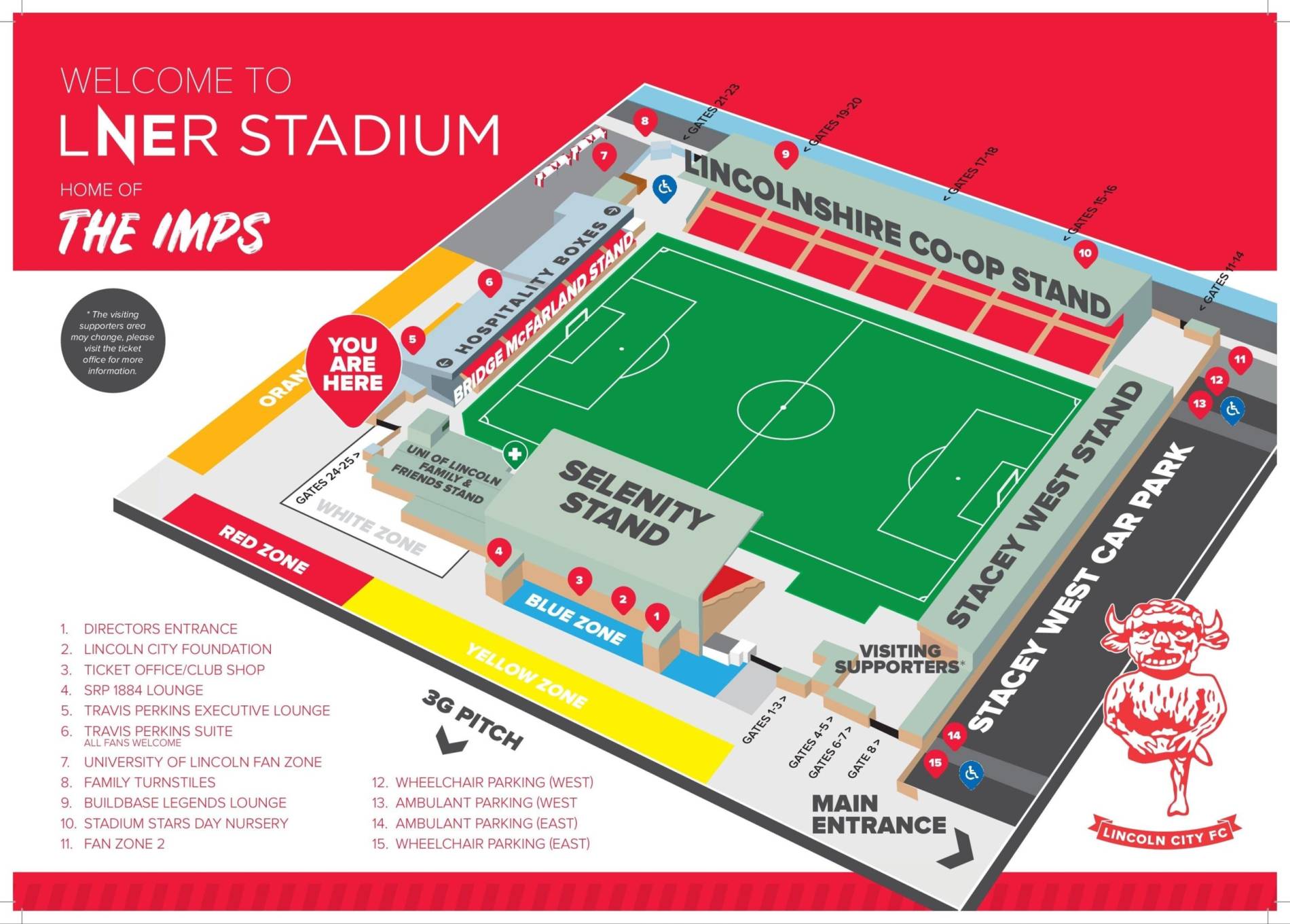 LNER Stadium Map