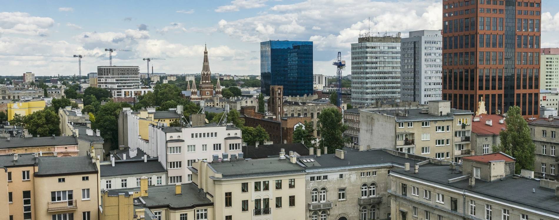 Łódź skyline