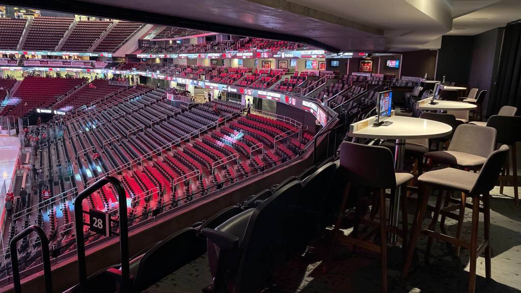 Lofts seating at Prudential Center