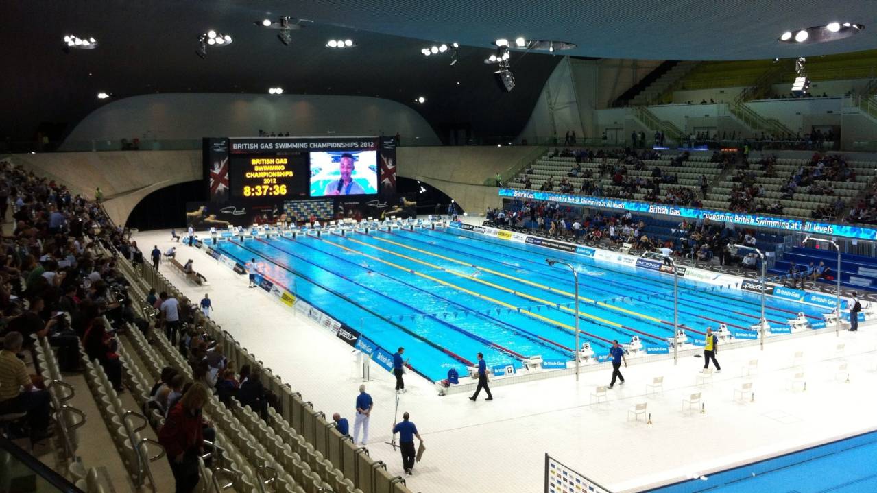 London Aquatics Centre seating areas
