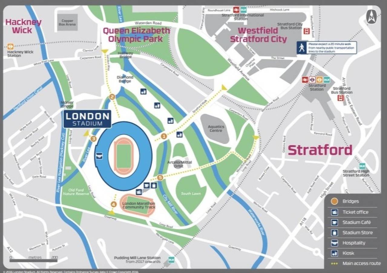 London Stadium Map