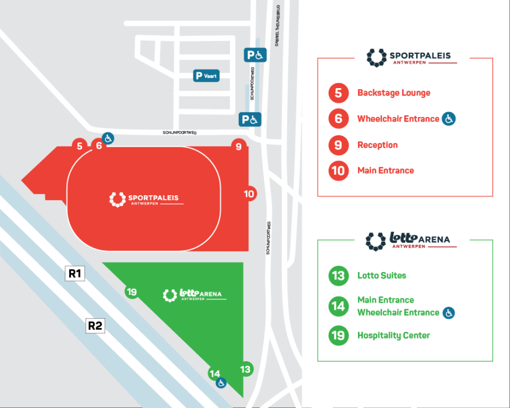 Lotto Arena Map