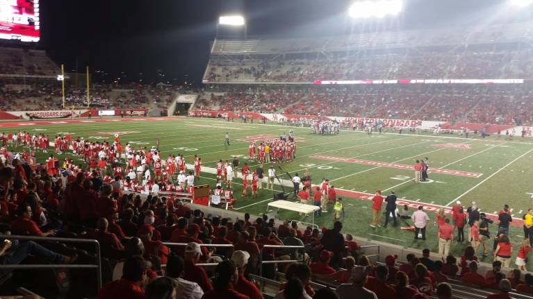 Lower level of TDECU Stadium