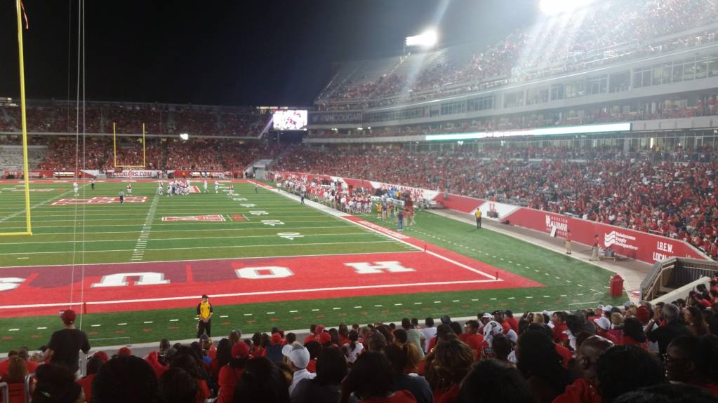 Lower (100 Level) | Houston Cougars Football Vs Baylor Bears Football ...