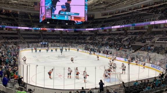 Lower Level seating in Section 110 at SAP Center