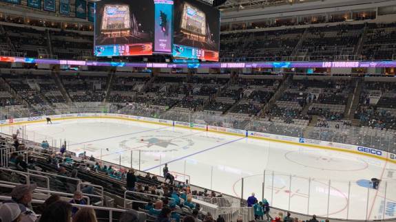 Lower Level seating in Section 127 at SAP Center
