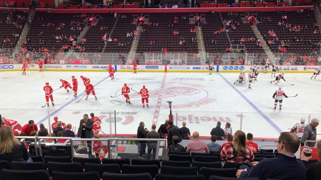 Lower Level Section 122 at Little Caesars Arena