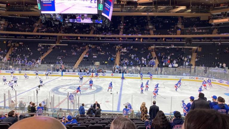 Lower Level Sideline Club Section 118 at Madison Square Garden