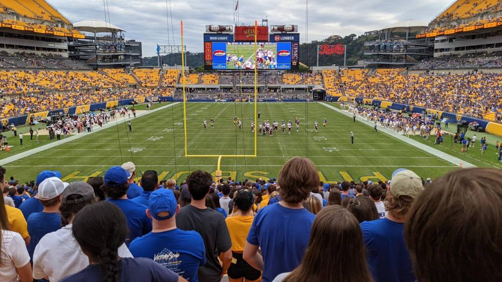 Lower (100 Level) Pittsburgh Panthers Football vs West Virginia