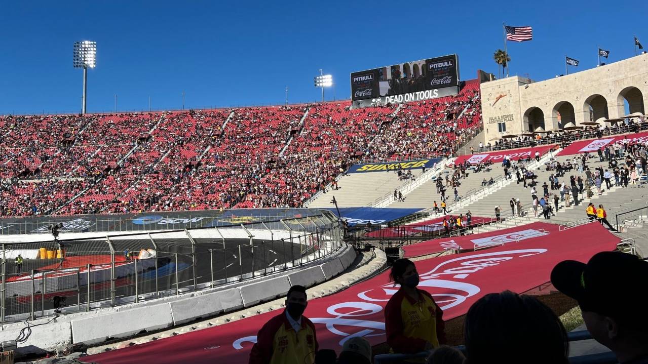 Lower (Section 100) Busch Light Clash at the LA Coliseum Feb 2025