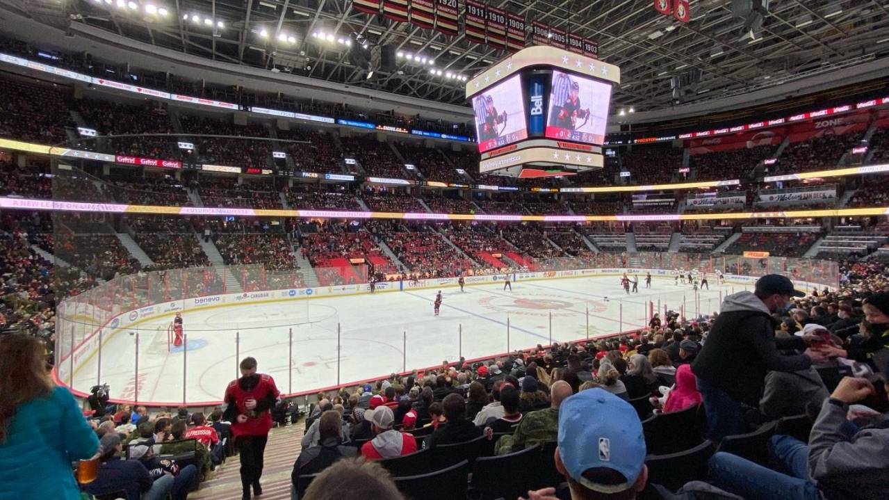 Lower Section 118 at Canadian Tire Centre