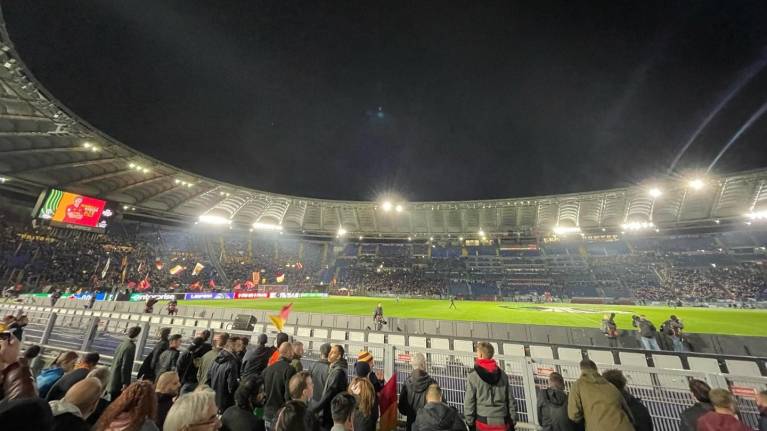 Lower sideline seating at Stadio Olimpico