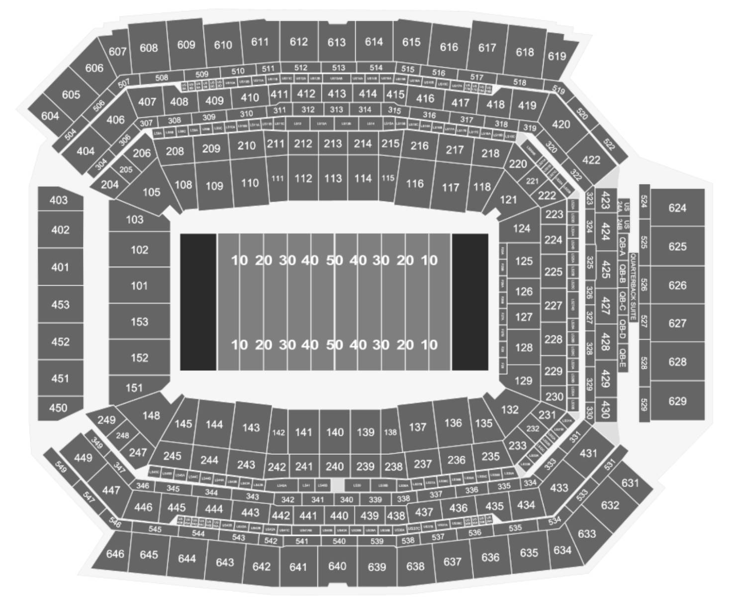 Field (100 Level) Big Ten Championship Game Michigan Wolverines v