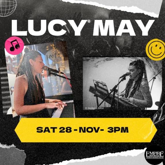 Lucy May Music is a solo vocalist and pianist - Live at Empire