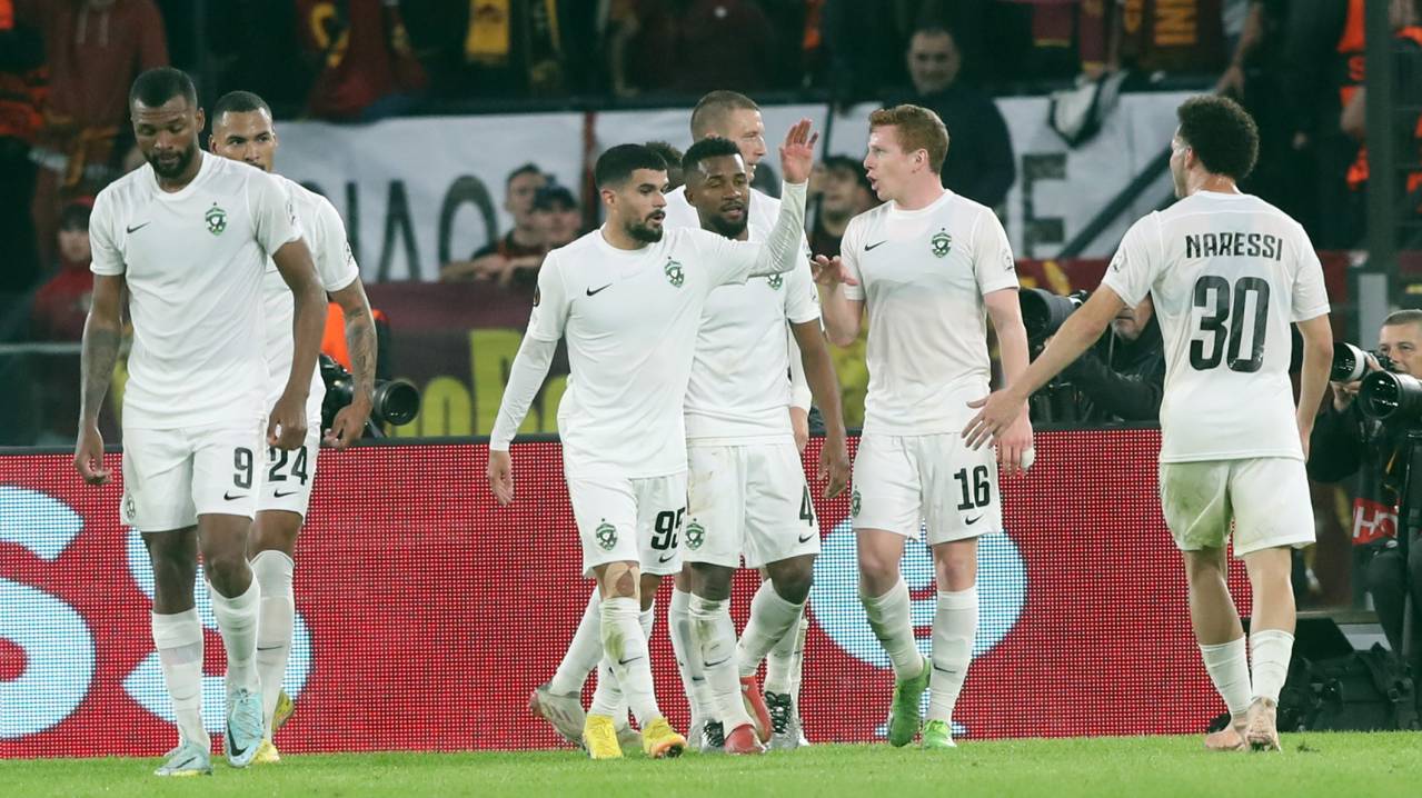 Ludogorets celebrate a goal