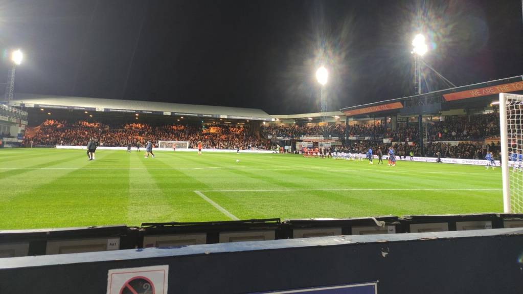 Luton hosting Huddersfield at Kenilworth Road