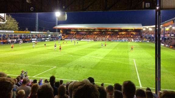 Luton playing Aston Villa at Kenilworth Road