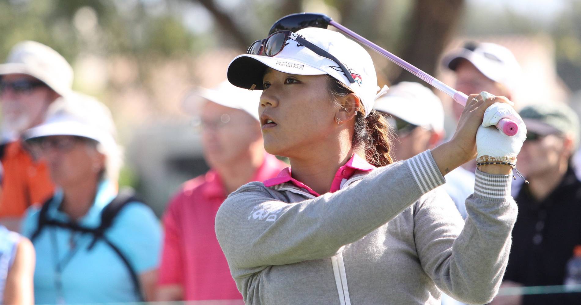 Lydia Ko takes a swing