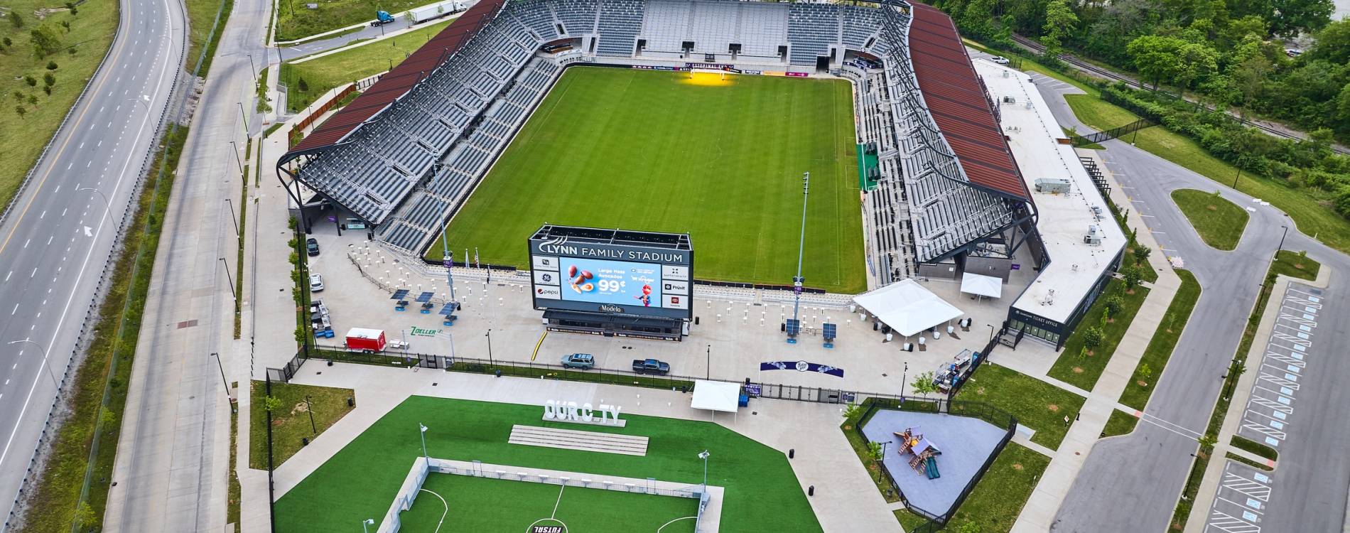 Lynn Family Stadium is home to Louisville City FC and Racing Louisville FC