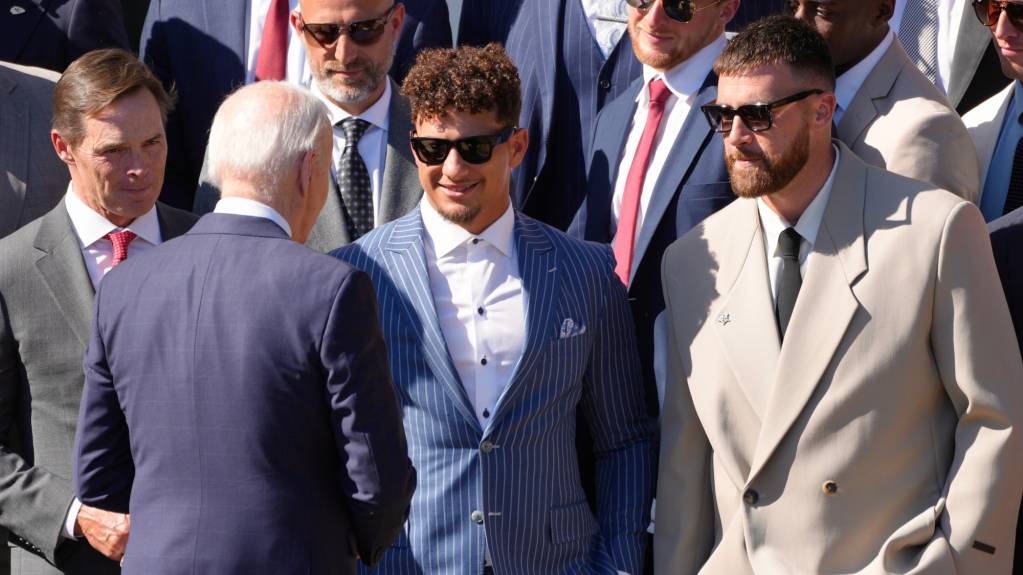 Mahomes, Kelce, and their Chiefs teammates enjoyed a visit to the White House after winning the 2024 Super Bowl