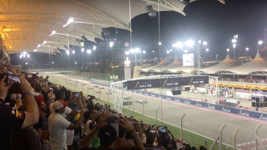 Main Grandstand F1 Bahrain Grand Prix 1113 Apr 2025 Bahrain