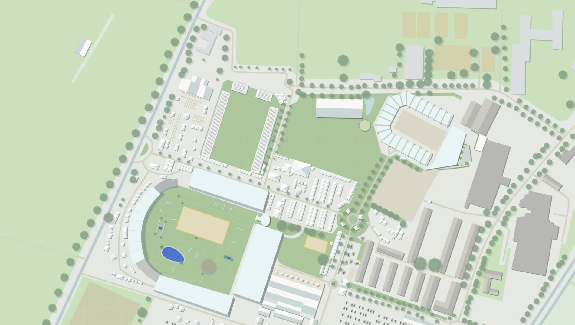 Main Stadium Aachen Map
