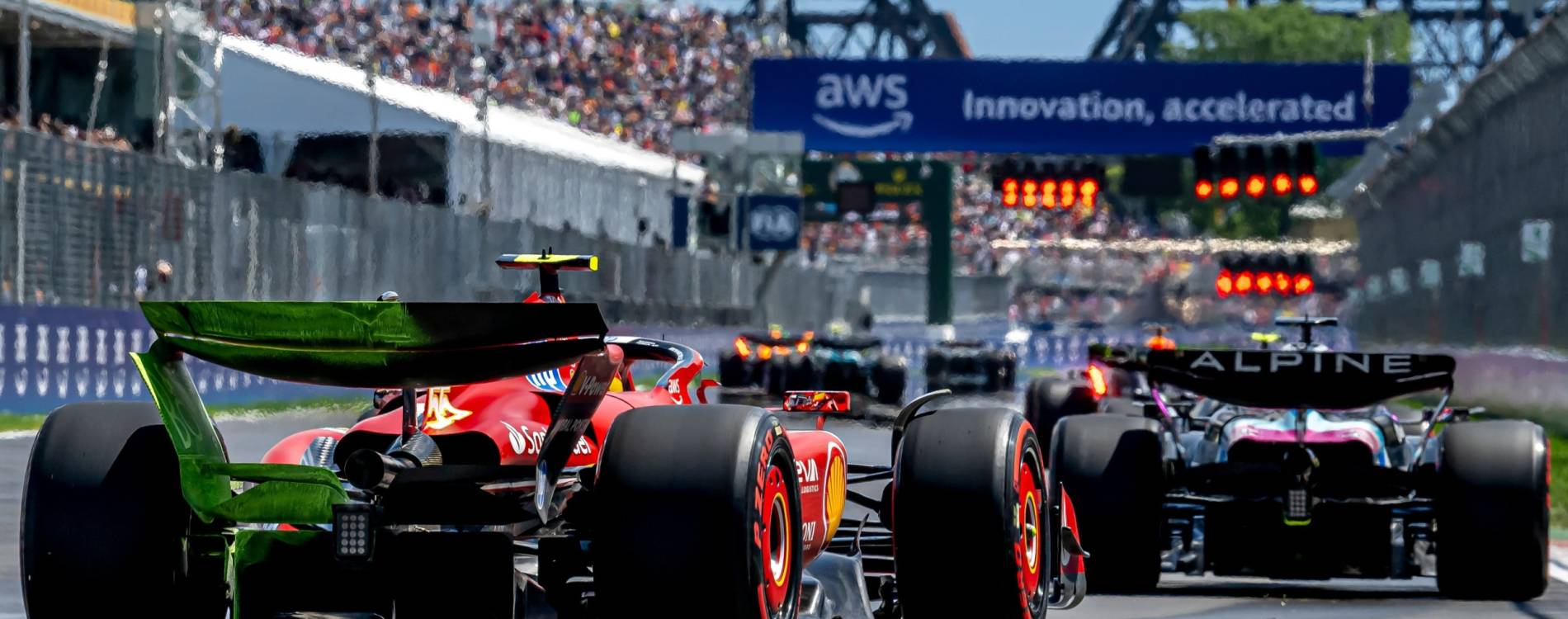 Main straight at Canadian Grand Prix