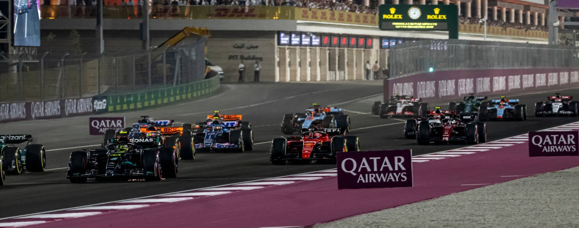 Main Straight at the Qatar F1 Grand Prix