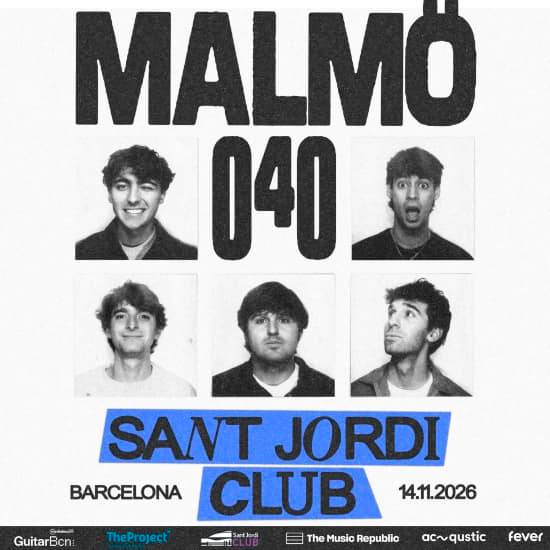 Malmö 040 en San Jordi Club, Barcelona 2026