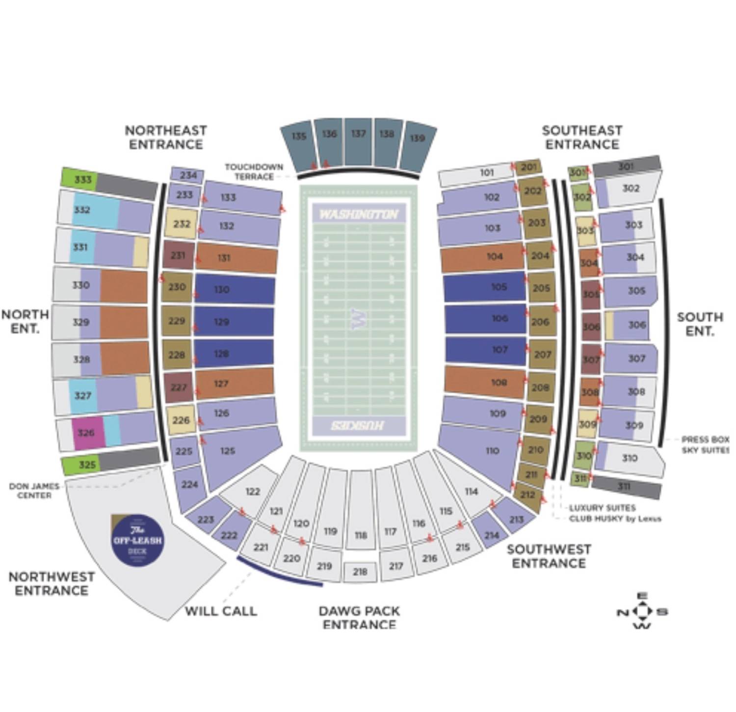 Washington Huskies Football vs USC Trojans Football Tickets 2 Nov