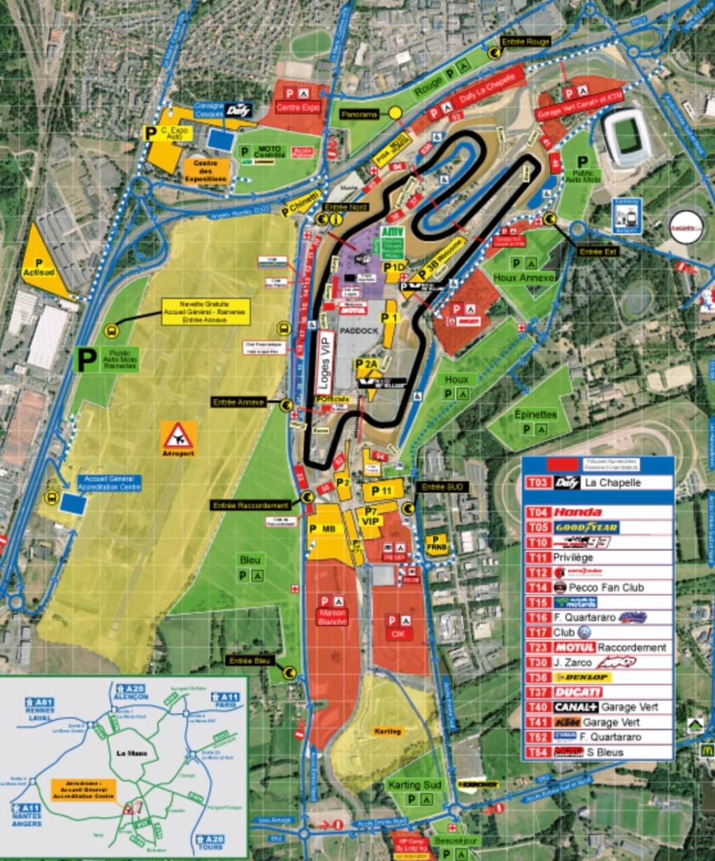 Le Mans Circuit Map