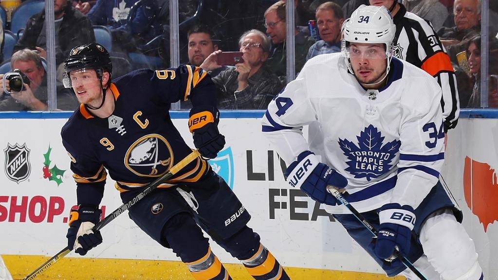Maple Leafs against the Sabres