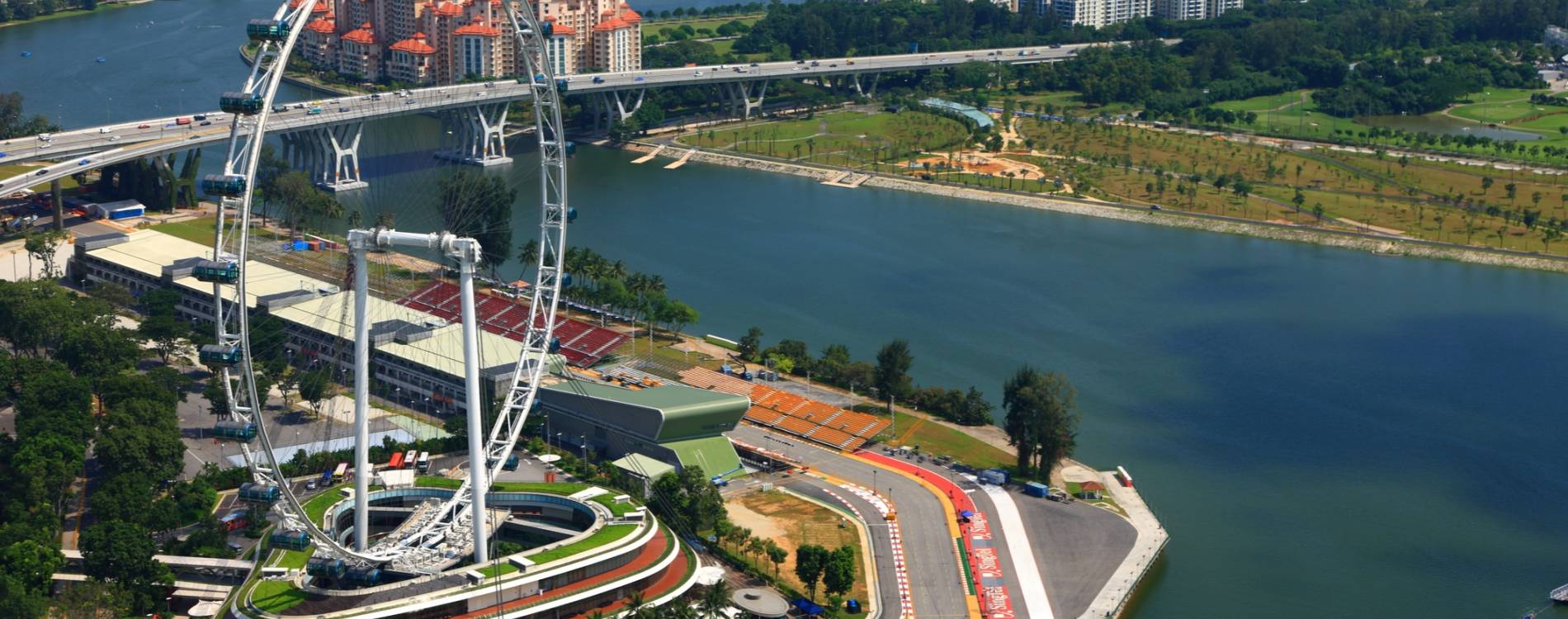 Marina Bay Street Circuit runs close to the water