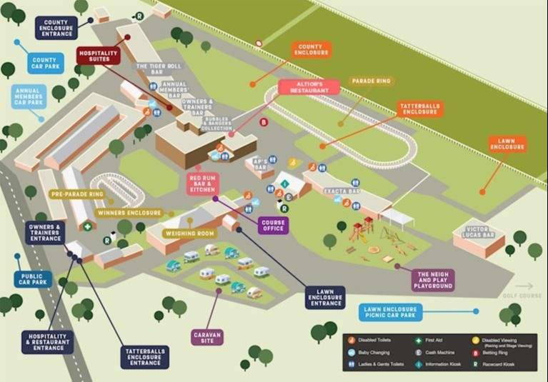 Market Rasen Racecourse Map
