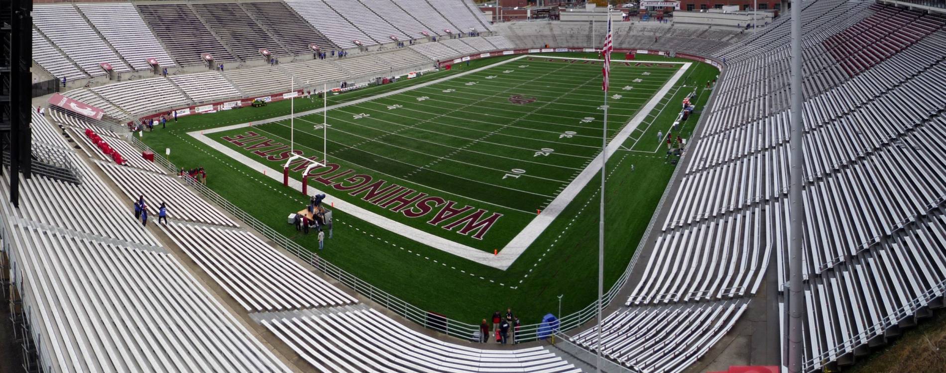 Martin Stadium is home to the Washington State Cougars football team