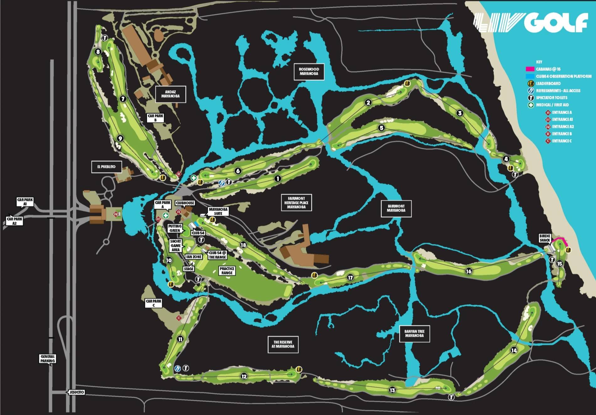 Club de Golf Chapultepec Map