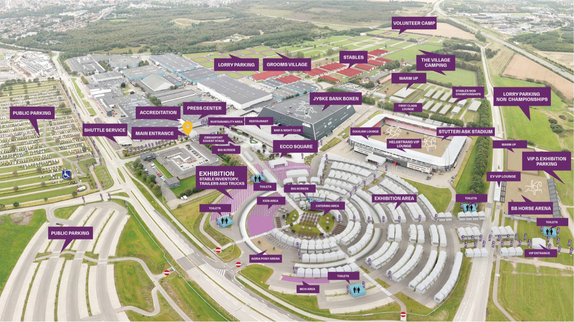 MCH Messecenter Herning Map