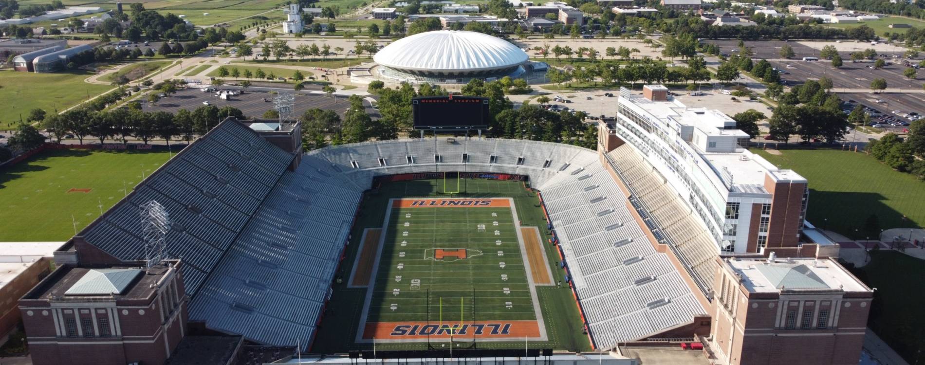 Memorial Stadium in Champaign