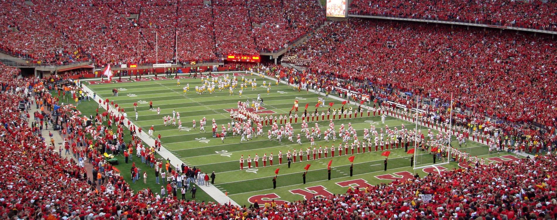 Memorial Stadium is home to the Nebraska Cornhuskers football team
