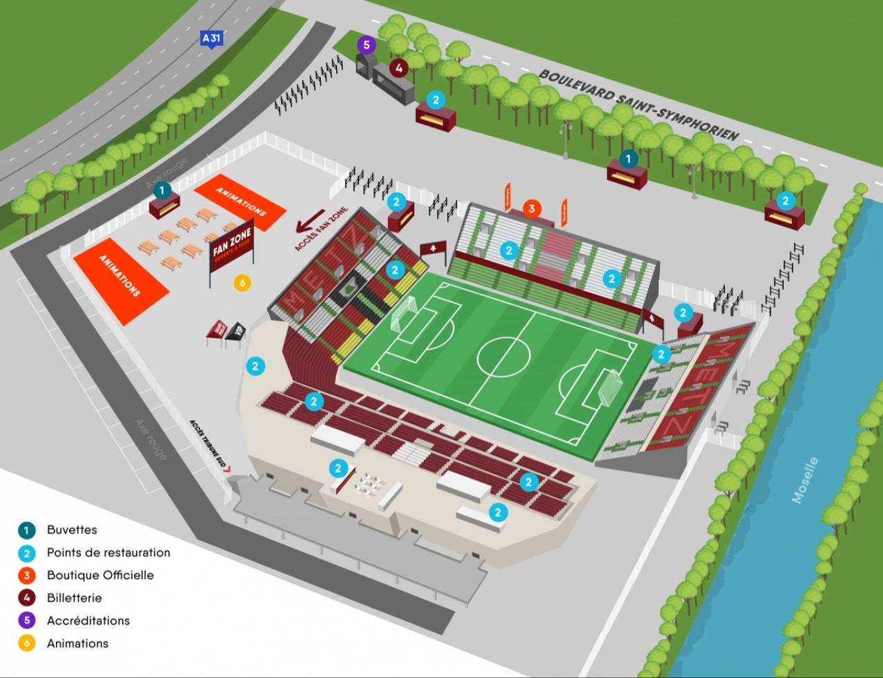 Stade Saint-Symphorien Map