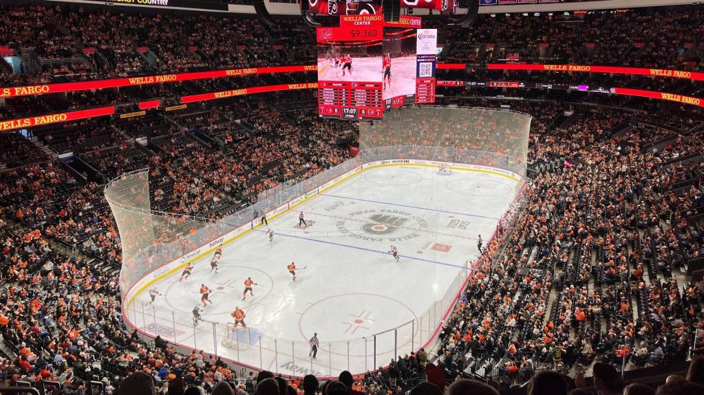 Mezzanine level Section 221 at Wells Fargo Center
